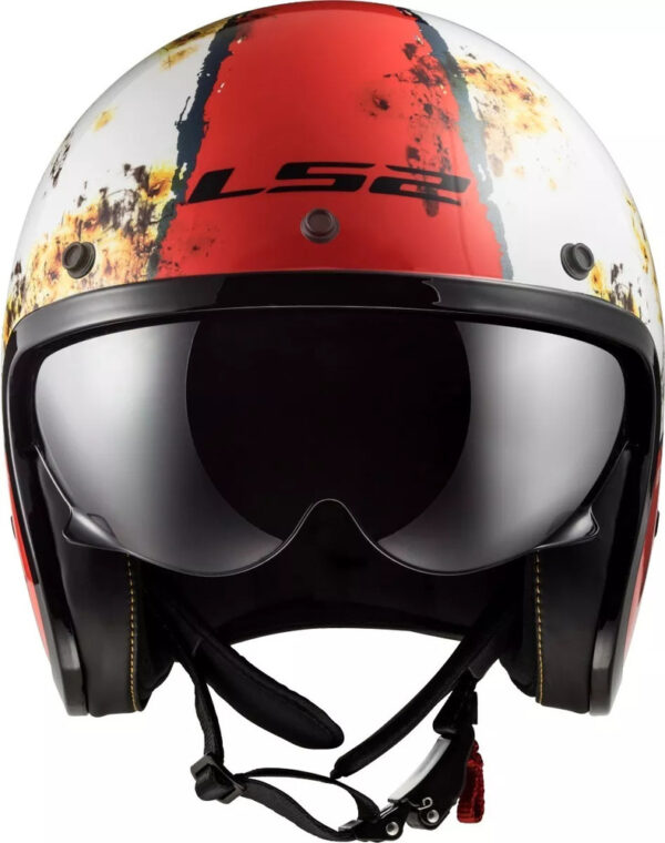 CAPACETE LS2 SPITFIRE OF599 RUST - Imagem 4