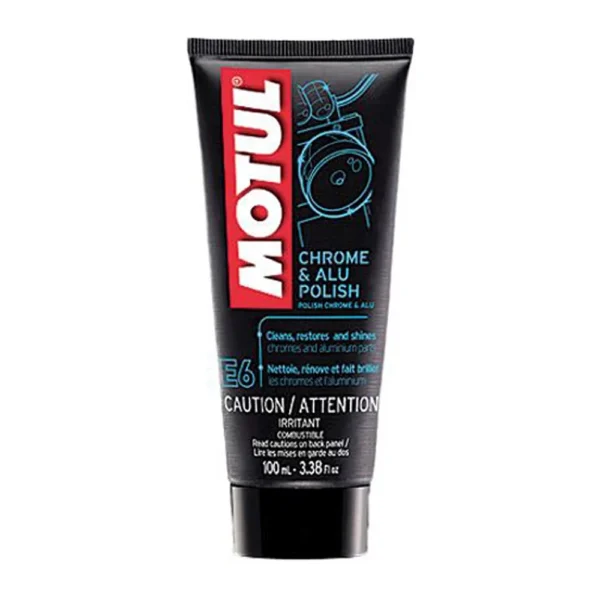 MOTUL E6 POLIDOR DE PINTURAS CROMADAS E ALUMINIO 100ML