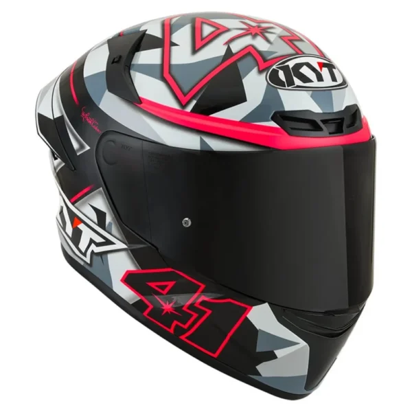 CAPACETE KYT TT-COURSE ESPARGARO REPLICA 2018 FUXIA - Imagem 2