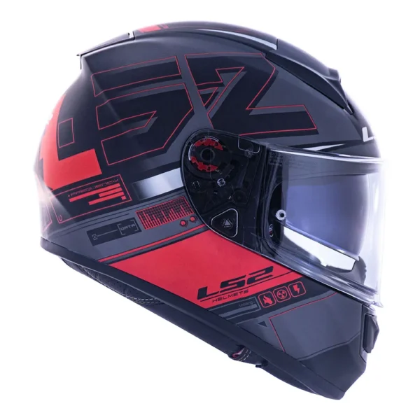 CAPACETE LS2 VECTOR EVO FF397 FREQUENCY FOSCO - Imagem 3