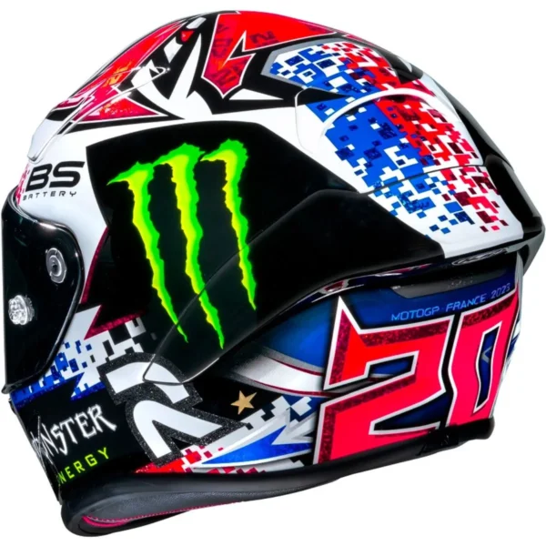 CAPACETE HJC RPHA 1 QUARTARARO LE MANS MONSTER REPLICA - Imagem 3